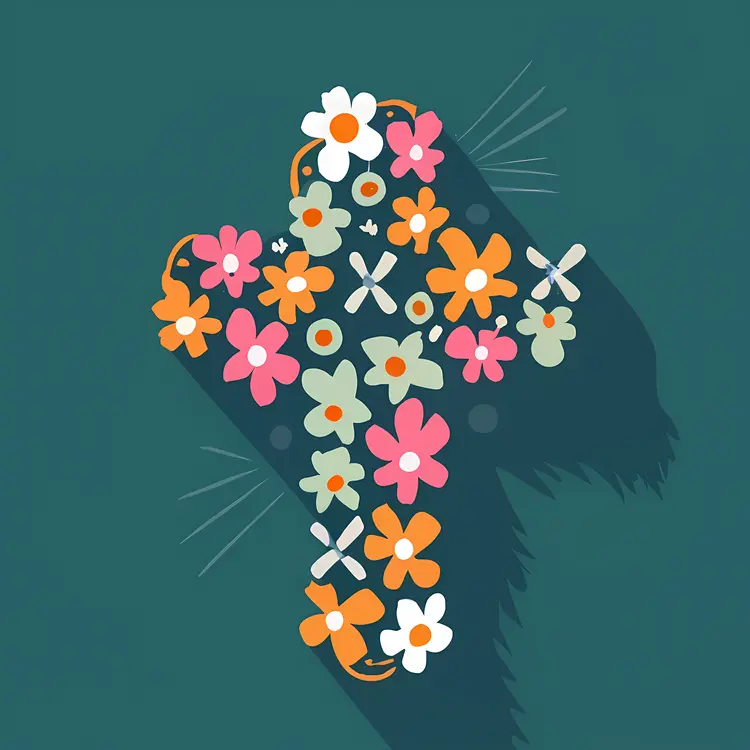 Floral Cross for All Souls Day