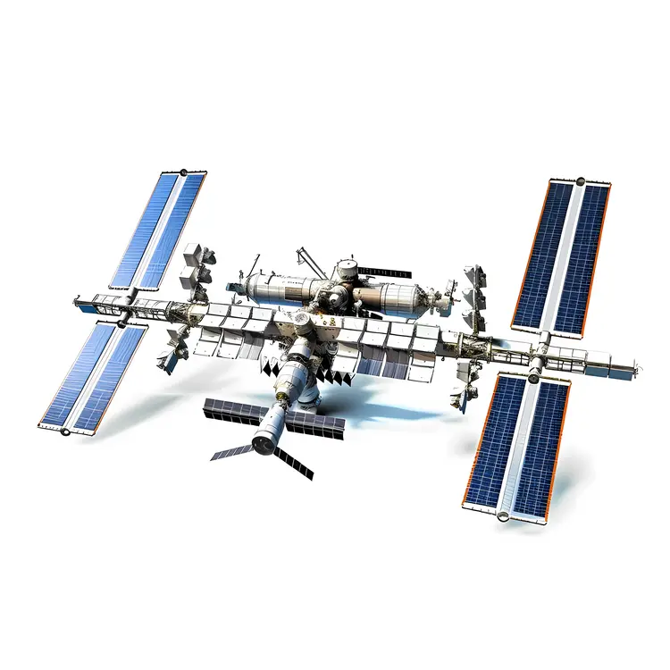 Detailed Model of a Space Station