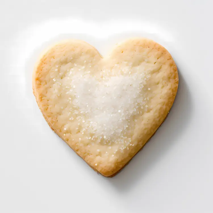 Heart-shaped Cookie with Sugar Topping