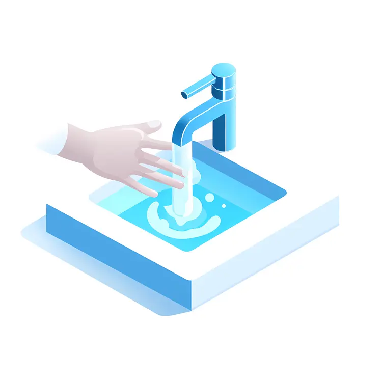 Hand Washing with Soap and Water