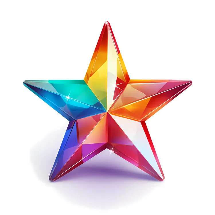 Vibrant Colorful Star
