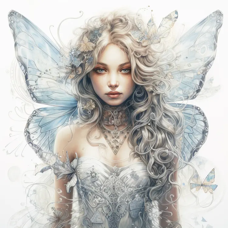 Ethereal Fairy with Delicate Wings
