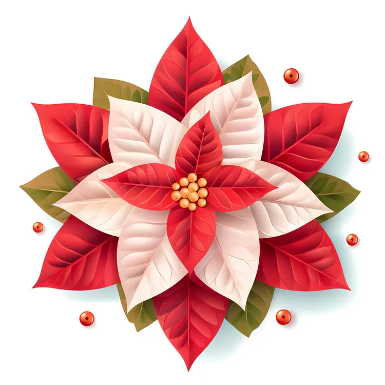 Beautiful Poinsettia for Christmas Decoration