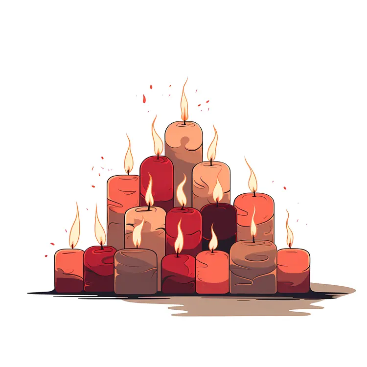 Red and Brown Candles