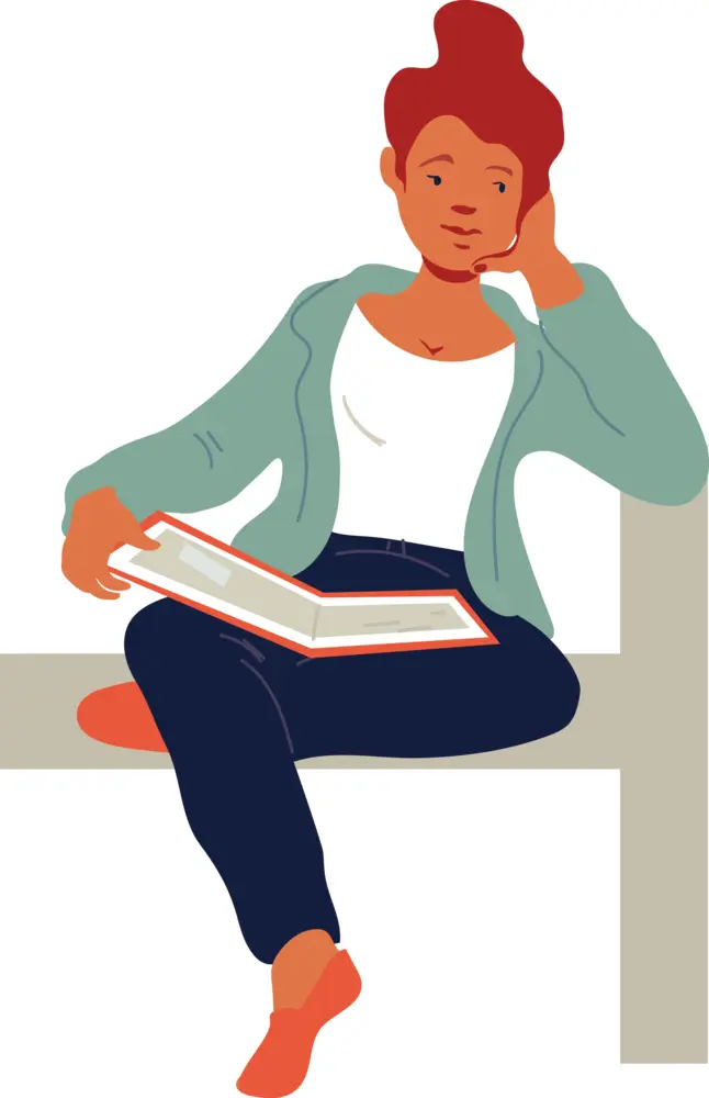 Woman Reading a Book