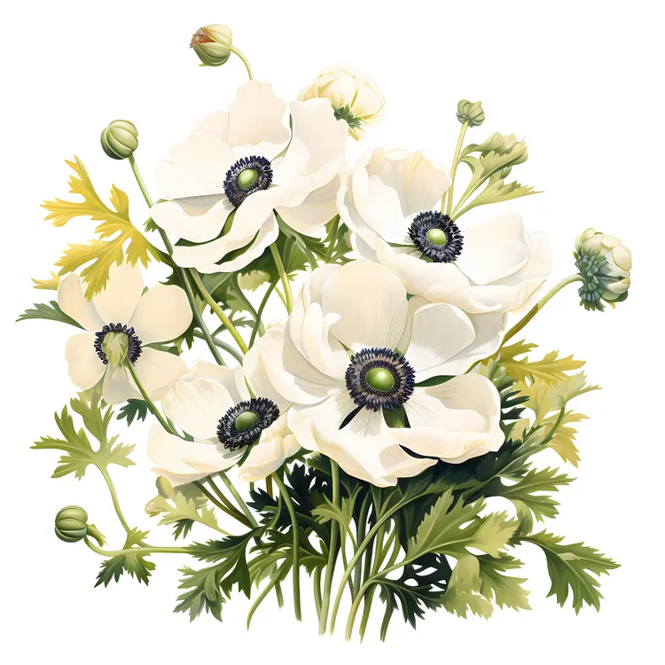 Elegant White Flowers Bouquet