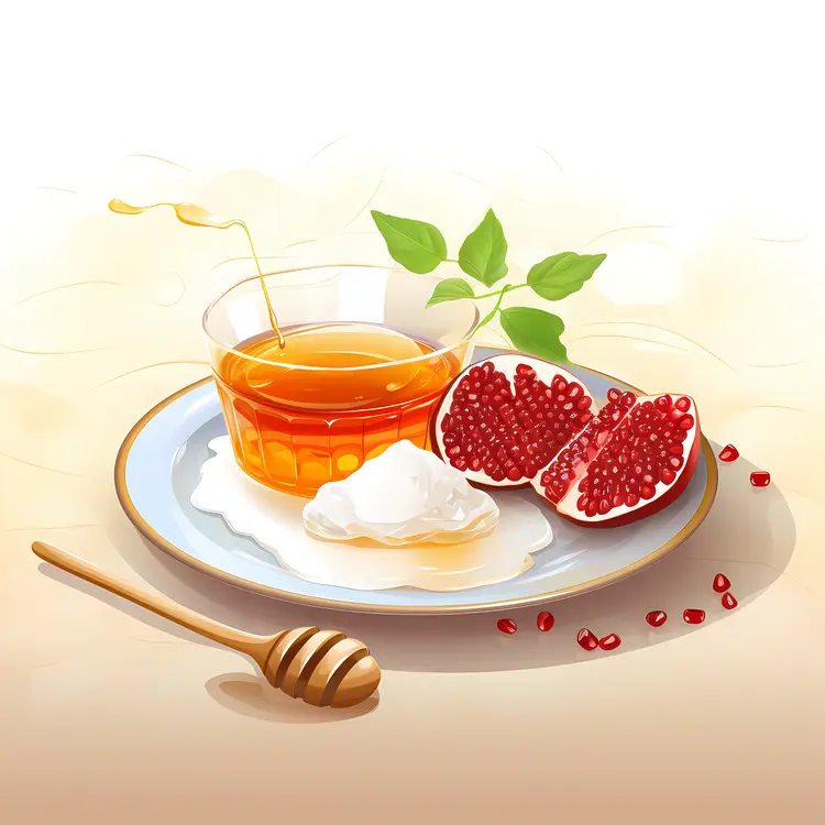 Honey and Pomegranate for Rosh Hashanah