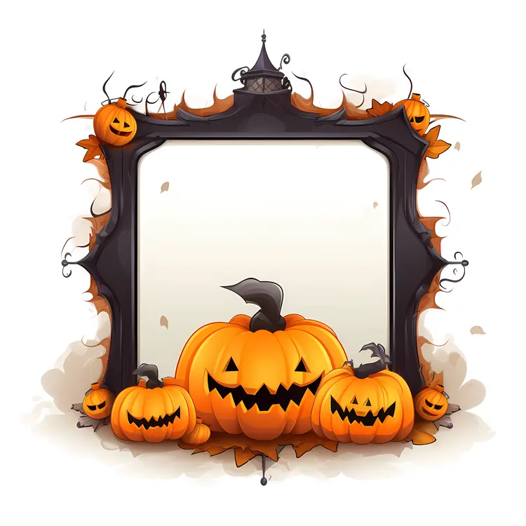 Halloween Pumpkins with Frame