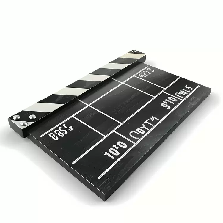 Movie industry Movie making Film production process clapper board