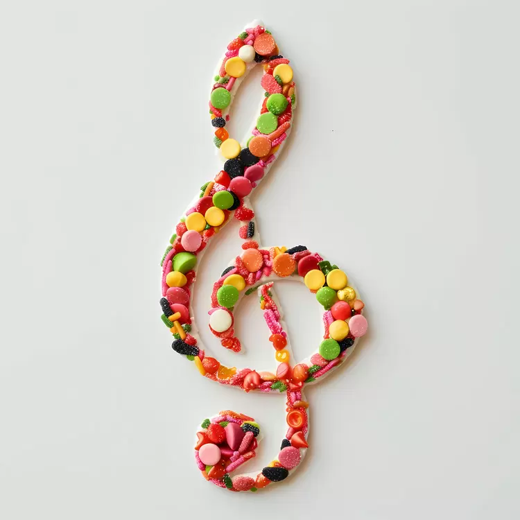 music note Fruit Juicy Candy Mouthwatering