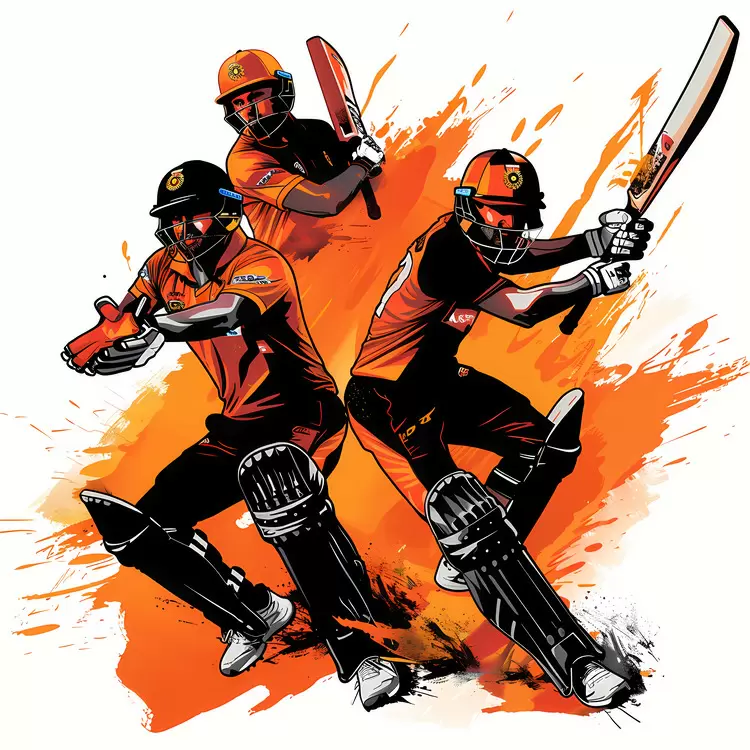 sunrisers hyderabad Skull Cricket Running Sports
