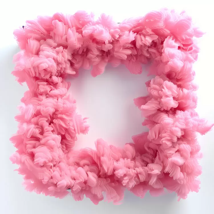 White Background Bouquet fluzzy Decorative Object Pink