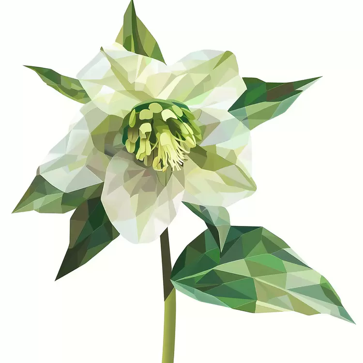 Triangular Stem Polygon Plant Lonicera