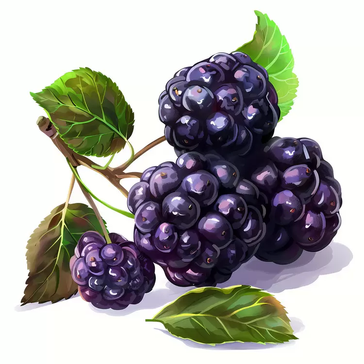 mulberries fresh fruit botanical illustrations of food blackberry