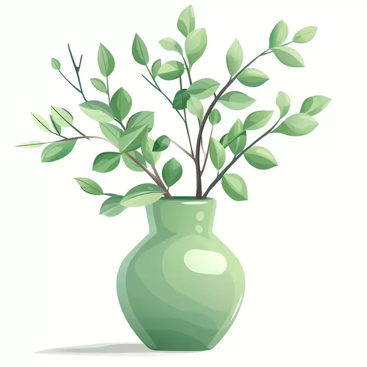 plant pot Green Vase floral vase vase flowers floral container