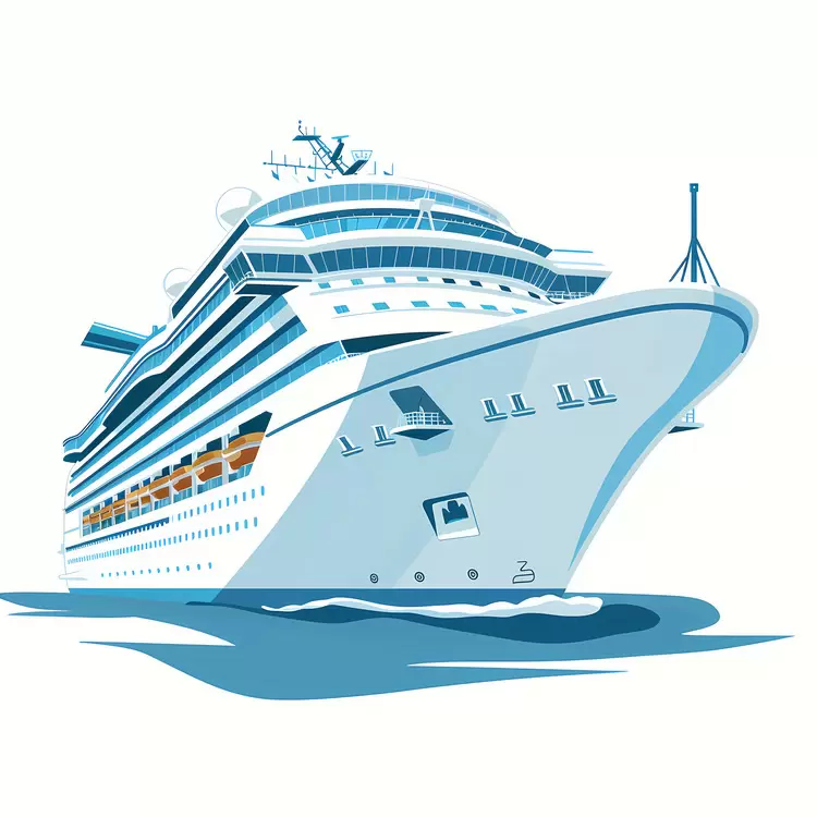 Ocean Liner Seascape Vacation Water Cruise Liner