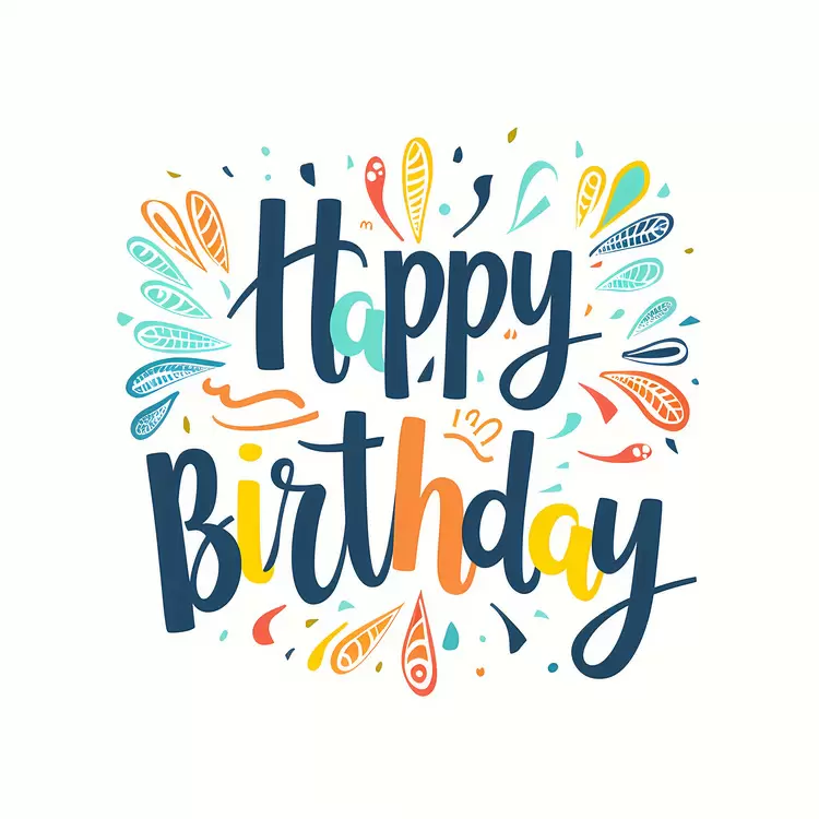 Happy Birthday card creative handwritten personalized