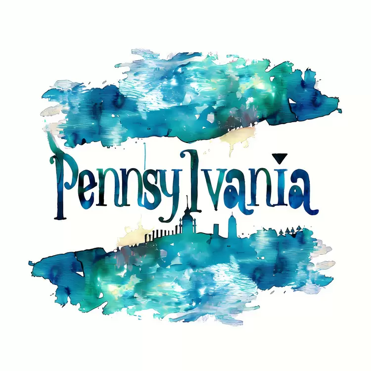 abstract design pennsylvania urban landscape cityscape colorful art