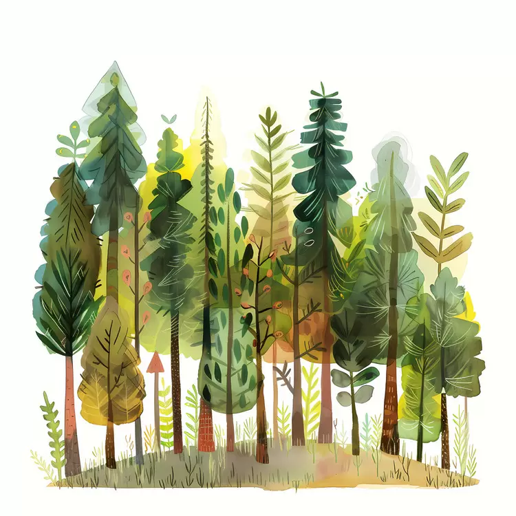 lush greenery vibrant Forest