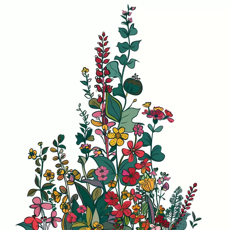 lively organic plant wildflowers Vertical Garden