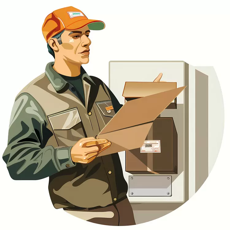 delivery service worker postman package delivery