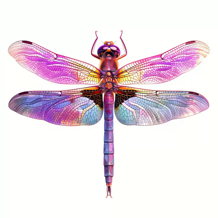 Natural Glossy Dragonfly Winged Beauty