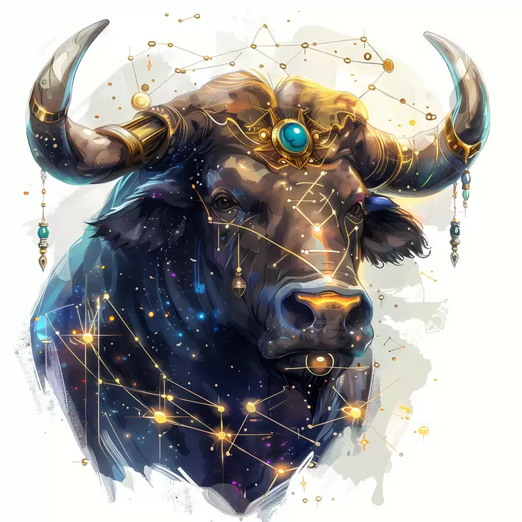 Celestial Symbols Cautic Signs Taurus Bull Animal