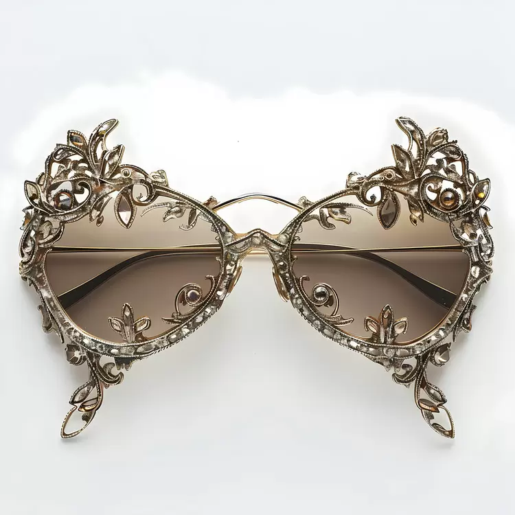 Blingy glasses Diamond-studded Opulent opticals Luxurious lenses Glamorous glasses