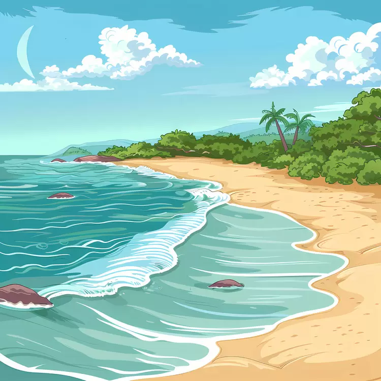 waves water coastline sea ocean
