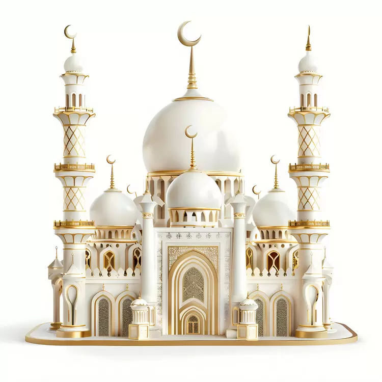 Twin domes Islamic art Mina Miniature Spires