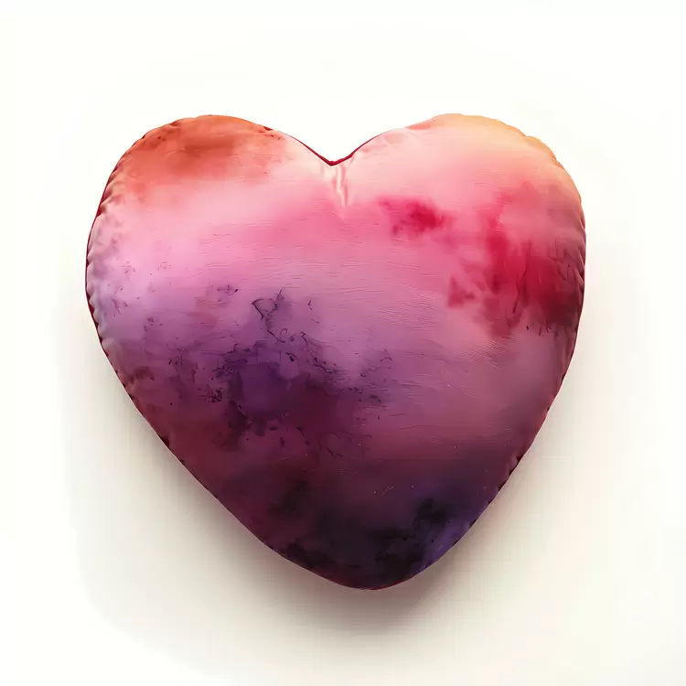 heart pillow Pink Purple Love