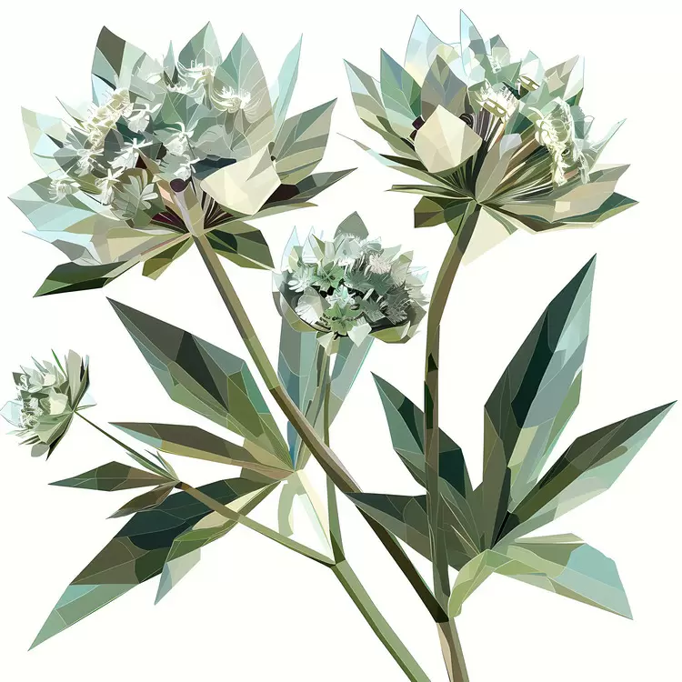 Art nouveau style High resolution Flower illustration Botanical illustration Modern design