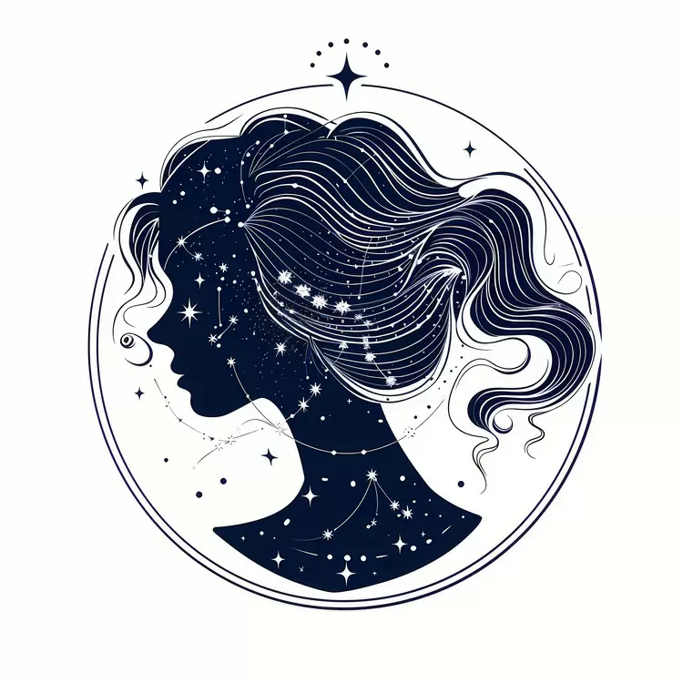 astrology sky starry night female feminine