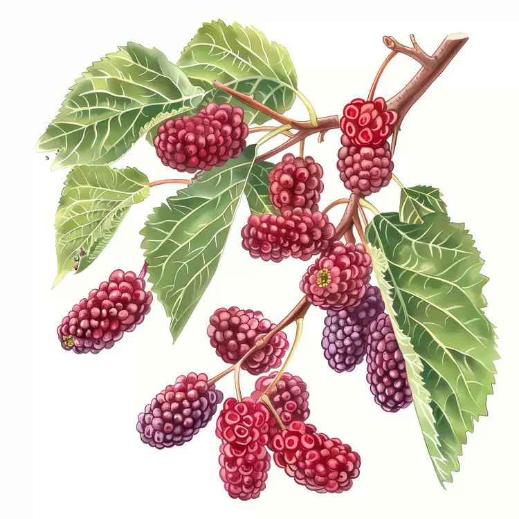 ripe berries juicy red plum