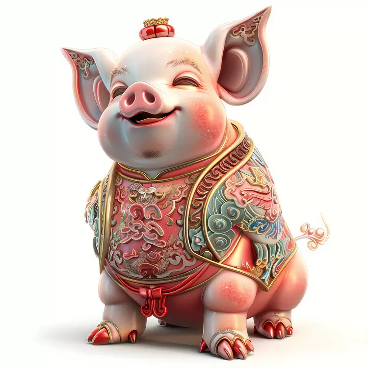 prosperity fortune pig wealth Chinese Zodiacs