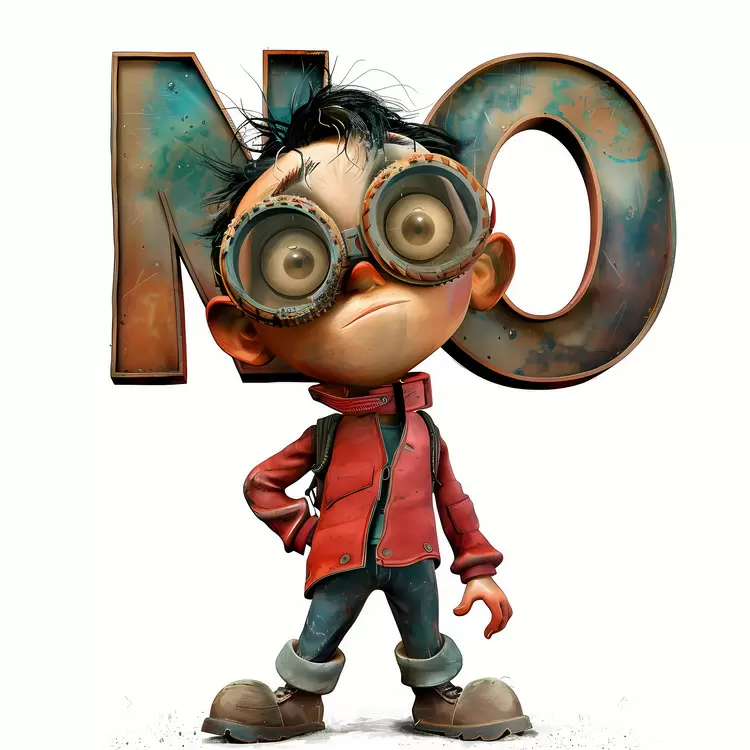 NO sign witty childish comedic creative