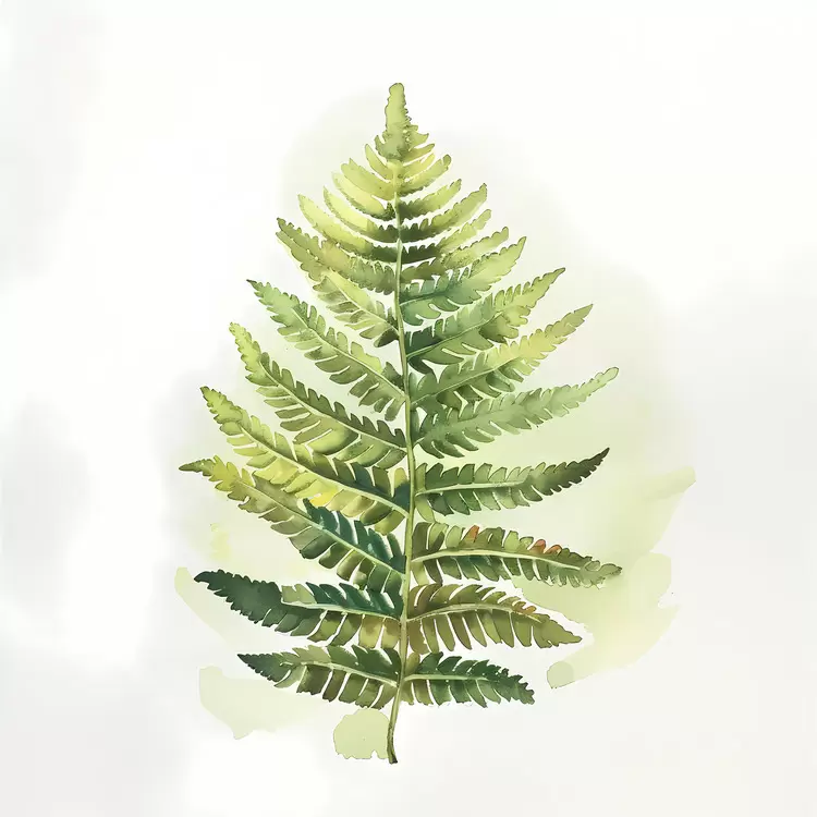 plant botanical painting green leafy