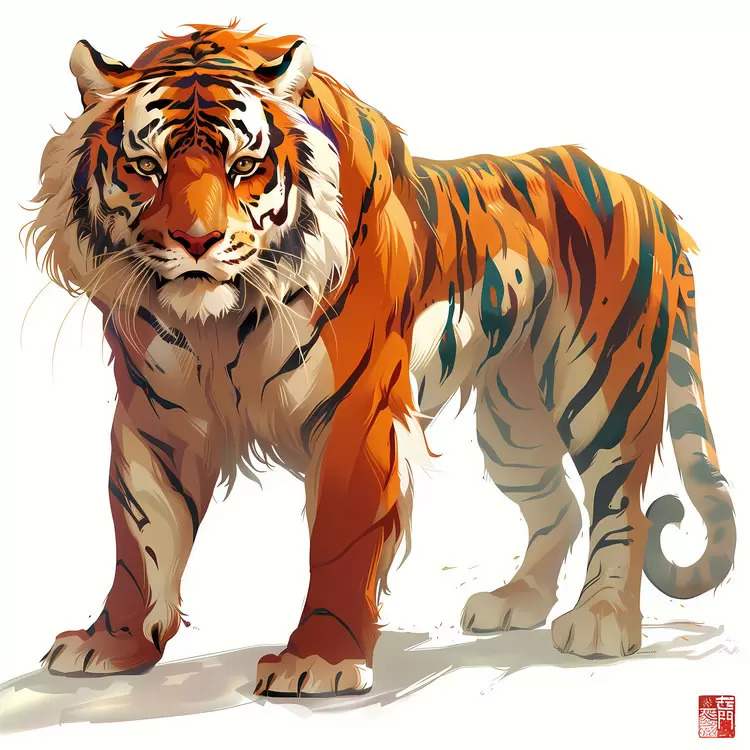 aggressive large big tiger tall