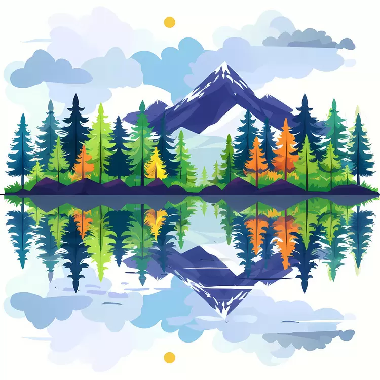 landscape sky colors mountains water