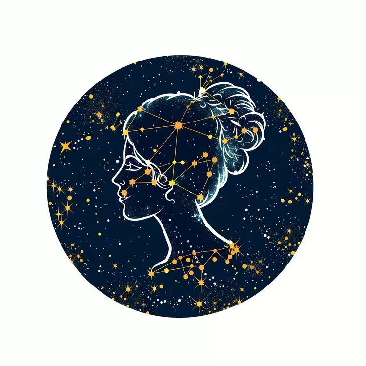 astrology night sky girl Virgo constellation