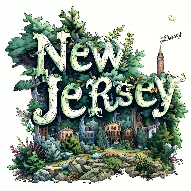 New Jersey Rocks Trees Water Nature