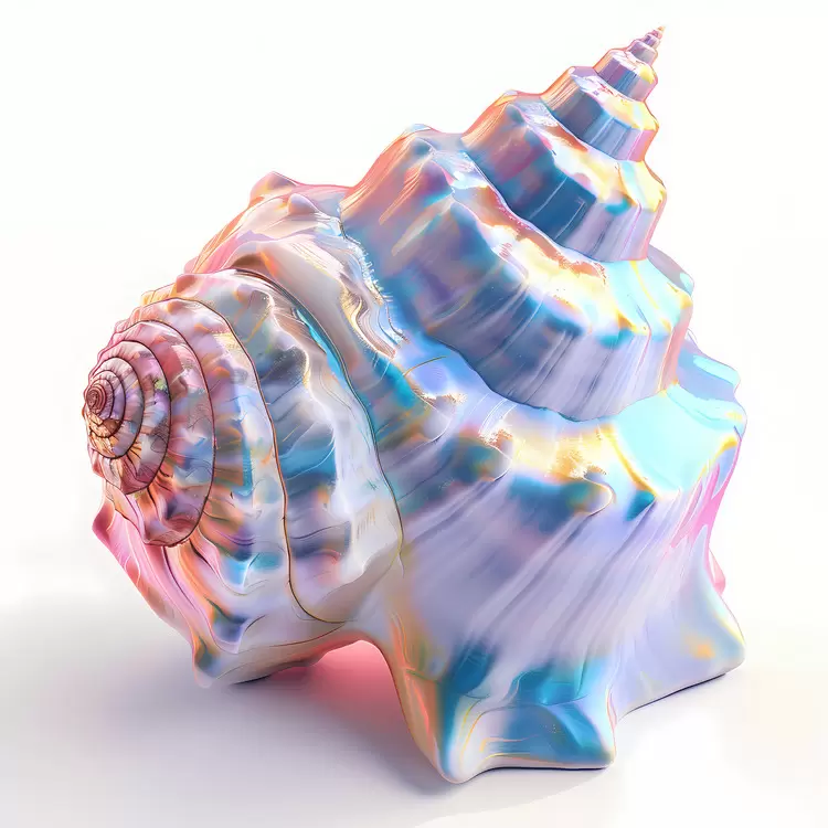 reflective metallic shimmering shells interesting