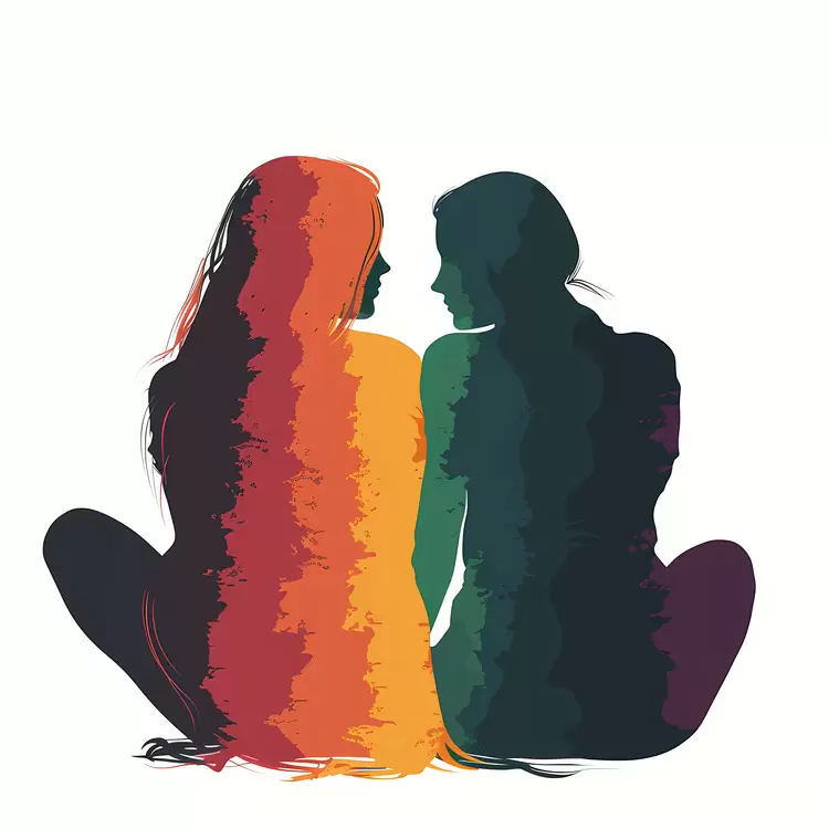 Human figure LGBT friendship Rainbow Equality for all