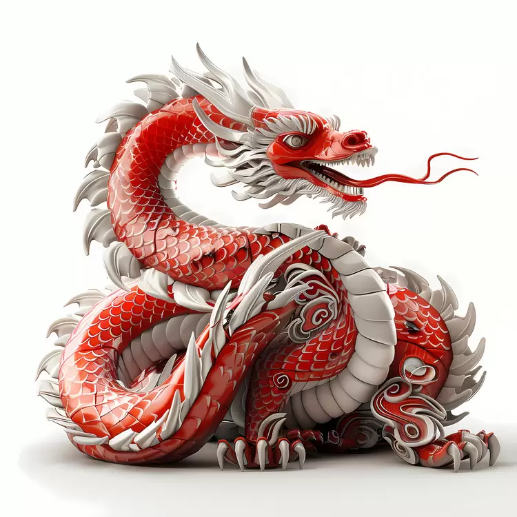 Chinese Zodiacs symbol of power and good luck red dragon fantasy dragon asian dragon