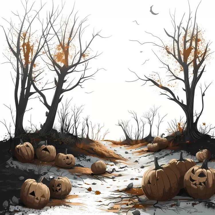 ghostly Grim dark creepy Spooky