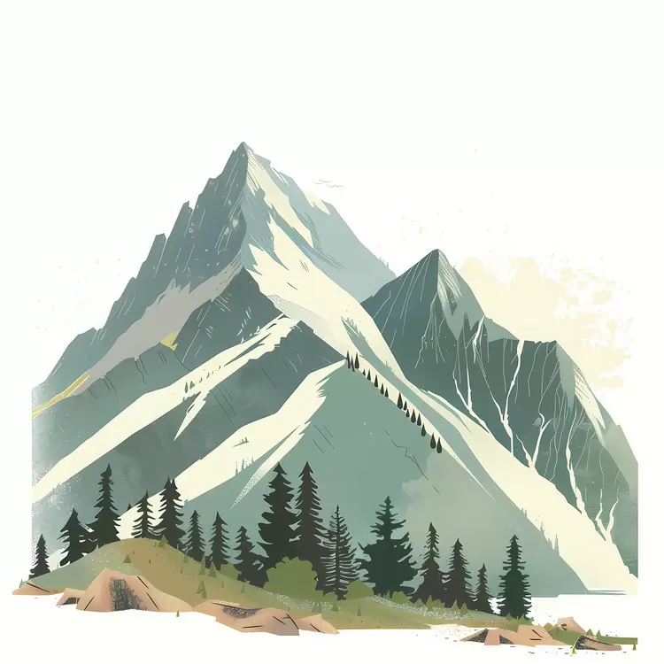 Trees Mountainous area Skyscape Clouds