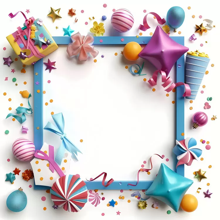 celebration invitation card party invitations birthday streamers