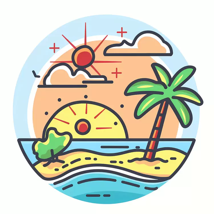 Tropical paradise Holiday destination Sky Sunset Beach