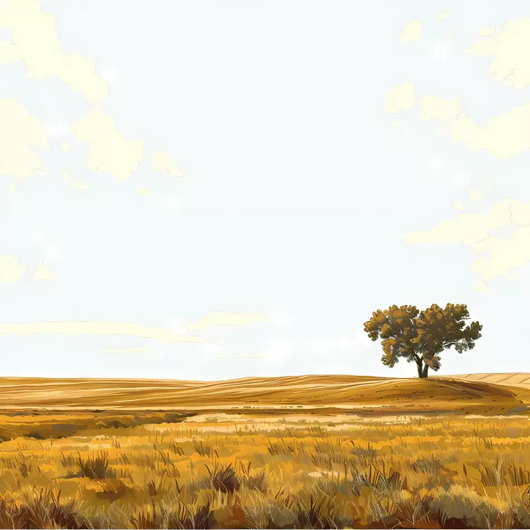 sunlight trees sky landscape painting yellow