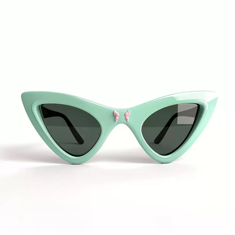 Vintage Bow Details Accessory Eyewear Minimalistic Design